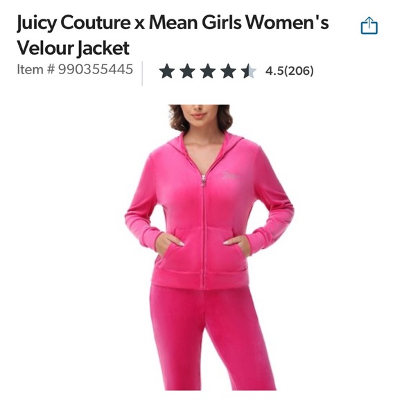 Juicy Couture x Mean Girls Women's Velour Jacket - Picture 1 of 7